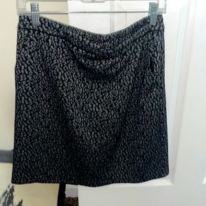 Skies Are Blue black & silver print skirt from Stitch Fix